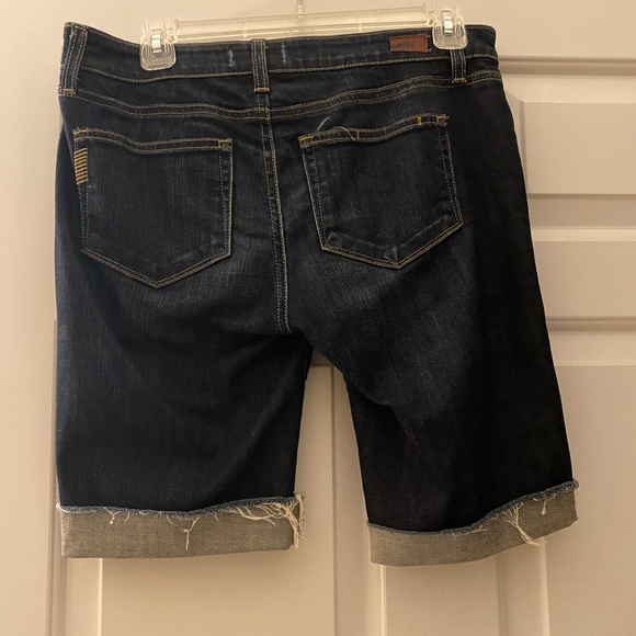 Paige dark denim jeans shorts - Warner mid rise - Picture 2 of 5